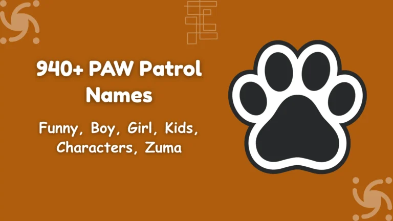 PAW Patrol Names