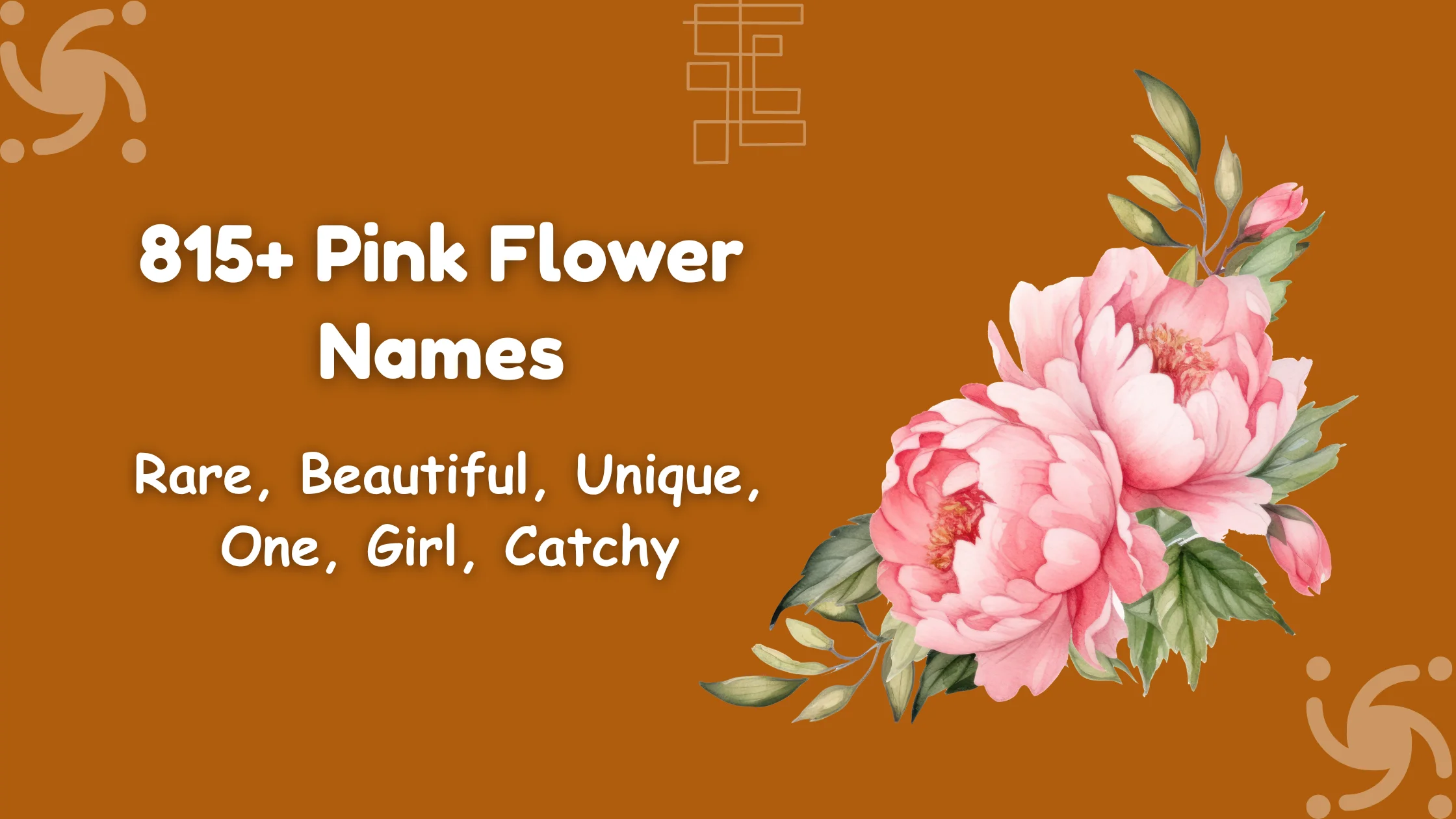 Pink Flower Names