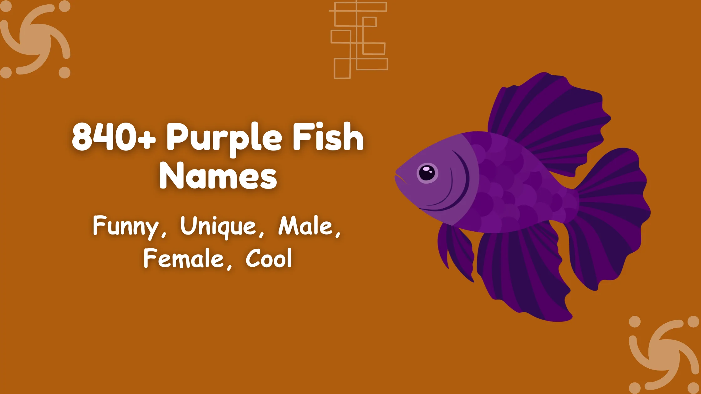 Purple Fish Names
